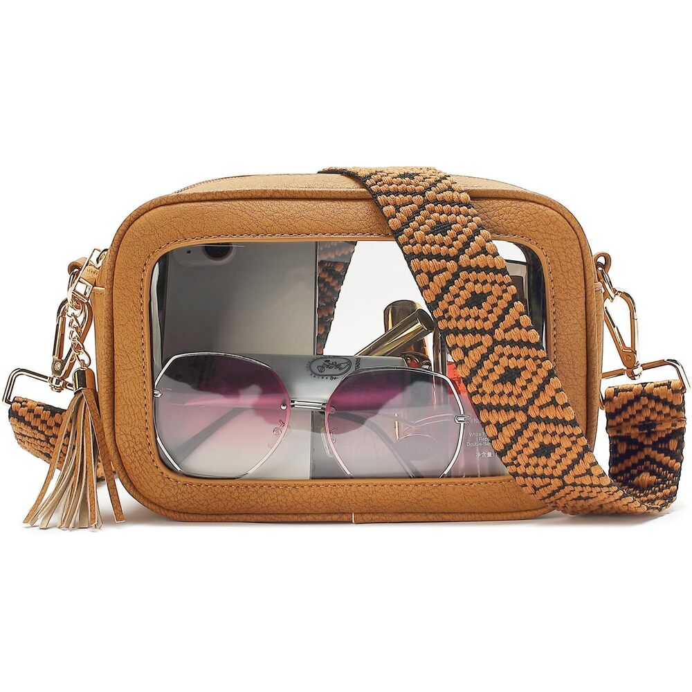 8928 Clear Crossbody Bag Stadium Approved - Waterproof Clear Purses Stadium